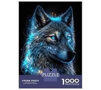 Jigsaw Puzzles 1000 Piece for Teenagers Magic Frost Wolf Adult Puzzles Relax Games Pattern Assembly Great Gift for Gaming 38x26cm/1000pcs