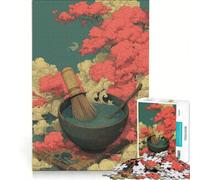 Jigsaw Puzzles 1000 Piece for Teenagers Matcha Tea Ceremony Educational Games Pattern Assembly Artists' Collection Fine Arts 38x52cm