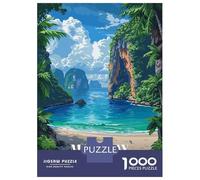 Jigsaw Puzzles 1000 Piece for Teenagers Maya Bay, Thailand, Tropical Paradise Puzzle for Adults Relax Games Home Decoration Educational Challenge 38x26cm/1000pcs