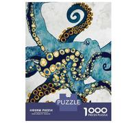 Jigsaw Puzzles 1000 Piece for Teenagers Metallic Octopus VI Adult Puzzles Relax Games Pattern Assembly Great Gift for Gaming 38x26cm/1000pcs