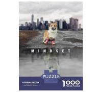 Jigsaw Puzzles 1000 Piece for Teenagers Mindset Is Everything Adult Puzzles Relax Games Pattern Assembly Great Gift for Gaming 38x26cm/1000pcs