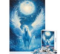 Jigsaw Puzzles 1000 Piece for Teenagers Moonlight Pegasus 1000 Jigsaw Puzzle Relax Games Great Gifts for Games Home Art Decor (38x26cm)