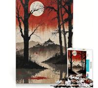 Jigsaw Puzzles 1000 Piece for Teenagers Moonlit Serenity Educational Games Pattern Assembly Artists' Collection Fine Arts 38x52cm
