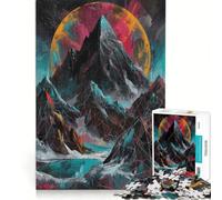 Jigsaw Puzzles 1000 Piece for Teenagers Moonlit Summit Educational Games Pattern Assembly Artists' Collection Fine Arts 38x52cm