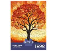 Jigsaw Puzzles 1000 Piece for Teenagers Mosaic Autumn Tree Teenager Puzzles Hands-on Game Wall Decoration Challenging To Complete 52x38cm/1000pcs