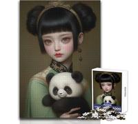 Jigsaw Puzzles 1000 Piece for Teenagers My Little Panda Toy Intellectual Game Staycation Kill Time Secret Santa Gifts Size 38x52cm