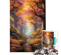 Jigsaw Puzzles 1000 Piece for Teenagers Mystical Enchanted Forest Puzzles for Adults Hands-on Game Difficult Challenge Challenging To Complete (Size 38x52cm)