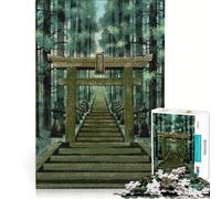 Jigsaw Puzzles 1000 Piece for Teenagers Mystical Japanese Temple Educational Games Pattern Assembly Artists' Collection Fine Arts 38x52cm