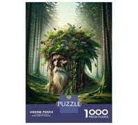 Jigsaw Puzzles 1000 Piece for Teenagers Nature's Guardian Forest Spirit Statue Jigsaw Puzzle Fun Games Perfect Decoration Gifts for Friends And Family 70x50cm/1000pcs