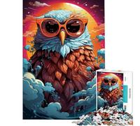 Jigsaw Puzzles 1000 Piece for Teenagers Owl Serious Help The Brain Exercise For Family Fun Fun Games Suitable for Ages 14 And Up (50x75cm)