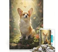 Jigsaw Puzzles 1000 Piece for Teenagers Pembroke Welsh Corgi, Impossible Game, Parent-child Interaction, Christmas Birthday Gifts 38x26cm