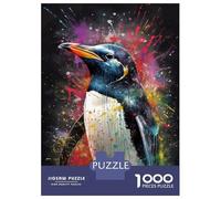 Jigsaw Puzzles 1000 Piece for Teenagers Penguin Painting Adult Puzzles Hands-on Game Perfect Decoration Great Gift for Gaming 38x26cm/1000pcs