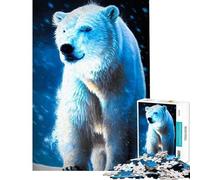 Jigsaw Puzzles 1000 Piece for Teenagers Polar Bear Help The Brain Exercise Home Art Decor Practical Game for Ages 14 And over (38x26cm)