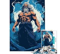 Jigsaw Puzzles 1000 Piece for Teenagers Poseidon Neptun God Fun at Home Activities, For Family Fun Impossible Game for 14+ Puzzle Game Offered (38x26cm)