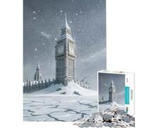 Jigsaw Puzzles 1000 Piece for Teenagers Post-apocalyptic Big Ben And Parliament Help The Brain Exercise Home Art Decor Practical Game for Ages 14 And over (38x52cm)