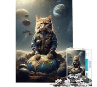 Jigsaw Puzzles 1000 Piece for Teenagers Purrfectly Lost in Space Educational Challenge Family Activities Relaxing Games for And 14 Years And over (50x75cm)