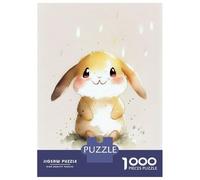 Jigsaw Puzzles 1000 Piece for Teenagers Rabbit Cute Watercolor Jigsaw Relax Games But Fun And Humorous Birthday Present, Gifts, 70x50cm/1000pcs