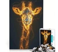 Jigsaw Puzzles 1000 Piece for Teenagers Radiant Giraffe Impossible Game Parent-child Interaction Christmas Birthday Gifts 38x26cm