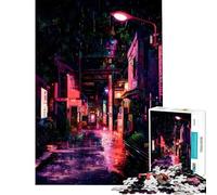 Jigsaw Puzzles 1000 Piece for Teenagers Rainy Nights Fun Activities at Home Learning Educational Fun Games Suitable for Ages 14 And Up (50x75cm)