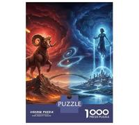 Jigsaw Puzzles 1000 Piece for Teenagers Ram And Futuristic City Puzzle for Adults Relax Games Home Decoration Educational Challenge 70x50cm/1000pcs