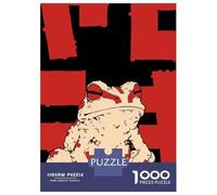 Jigsaw Puzzles 1000 Piece for Teenagers Red Cross Frog Adult Puzzles Relax Games Pattern Assembly Great Gift for Gaming 52x38cm/1000pcs