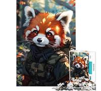 Jigsaw Puzzles 1000 Piece for Teenagers Red Panda Anime Help The Brain Exercise Home Art Decor Practical Game for Ages 14 And over (38x52cm)