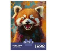 Jigsaw Puzzles 1000 Piece for Teenagers Red Panda Painting Adult Puzzles Relax Games Pattern Assembly Great Gift for Gaming 38x26cm/1000pcs