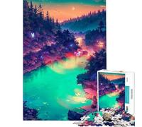 Jigsaw Puzzles 1000 Piece for Teenagers River of Magic Help The Brain Exercise Home Art Decor Practical Game for Ages 14 And over (50x75cm)