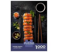 Jigsaw Puzzles 1000 Piece for Teenagers Salmon Sushi Jigsaw Puzzle Relaxing Games Wall Decoration Gifts for Friends And Family 52x38cm/1000pcs