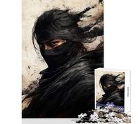 Jigsaw Puzzles 1000 Piece for Teenagers Shadow Warrior Graffiti Artwork Practical Game for The Whole Family DIY Toys Every Piece Is Unique - (52X38cm)