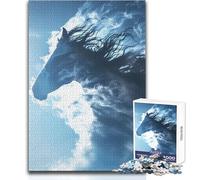 Jigsaw Puzzles 1000 Piece for Teenagers Smoky Horse Toy Intellectual Game Staycation Kill Time Secret Santa Gifts Size 50x75cm