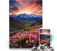 Jigsaw Puzzles 1000 Piece for teenagers Spring Mountains Poster Brain Teaser Game Fun at Home Activities, Birthday Present,Travel Gifts, 26x38cm
