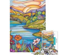 Jigsaw Puzzles 1000 Piece for Teenagers Spring Time Landscape Fun Activities at Home Learning Educational Fun Games Suitable for Ages 14 And Up (38x26cm)