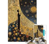 Jigsaw Puzzles 1000 Piece for Teenagers Starry Night Man with Drink Jigsaw Anti-Stress Toys Analysis And Logic Challenging To Complete (Size 50x75cm)