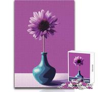 Jigsaw Puzzles 1000 Piece for Teenagers Still Life Flower And Vase Beautiful Design Game Improve Memory Birthday Gift Size 50x75cm