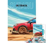 Jigsaw Puzzles 1000 Piece for Teenagers Subaru Outback Off-Road Toys Educational Games Brain Teaser Game for The Whole For Birthdays (Size 38x26cm)