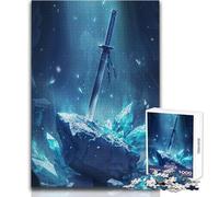 Jigsaw Puzzles 1000 Piece for Teenagers Sword Beneath The Crystal Toys Educational Games But Fun And Humorous Art Work Gift Size 50x75cm