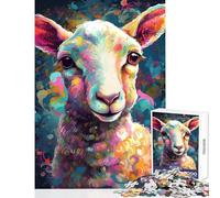 Jigsaw Puzzles 1000 Piece for Teenagers The Innocent Lamb Practical Game for The Whole Family DIY Toys Every Piece Is Unique - (50X75cm)