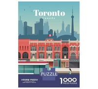 Jigsaw Puzzles 1000 Piece for Teenagers Travel to Toronto Jigsaw Puzzle Relaxing Games Wall Decoration Gifts for Friends And Family 52x38cm/1000pcs