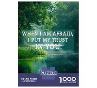 Jigsaw Puzzles 1000 Piece for Teenagers Trust in The Lord Adult Puzzles Relax Games Pattern Assembly Great Gift for Gaming 70x50cm/1000pcs