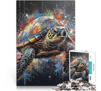 Jigsaw Puzzles 1000 Piece for teenagers Turtle painting Lernspiele DIY Spielzeug Tolles Geschenk für Spiele75x50cm