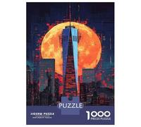 Jigsaw Puzzles 1000 Piece for Teenagers Urban Eclipse Adult Puzzles Relax Games Pattern Assembly Great Gift for Gaming 52x38cm/1000pcs