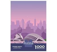 Jigsaw Puzzles 1000 Piece for Teenagers Valencia Travel Print Jigsaw Puzzle Relaxing Games Wall Decoration Gifts for Friends And Family 70x50cm/1000pcs