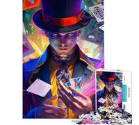 Jigsaw Puzzles 1000 Piece for Teenagers Vibrant Card Magician Challenging To Complete For Family Fun Anti-Stress Toys for And 14 Years And over (50x75cm)
