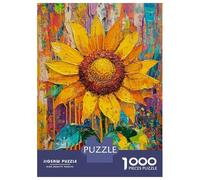Jigsaw Puzzles 1000 Piece for Teenagers Vibrant Sunflower Art -2 Jigsaw Relax Games But Fun And Humorous Birthday Present, Gifts, 38x26cm/1000pcs