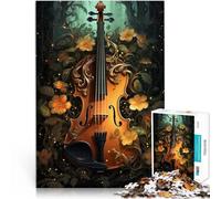Jigsaw Puzzles 1000 Piece for teenagers Violin Vintage Violinist Entspannungsspiele Geburtstagsgeschenk, Geschenke, Wandkunst38x26cm