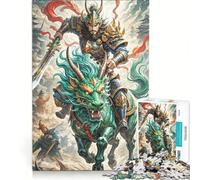 Jigsaw Puzzles 1000 Piece for Teenagers Warrior Dragon-like Creature Fun Games Challenging To Complete Deal As Gifts for The Whole Family 38x52cm