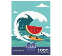 Jigsaw Puzzles 1000 Piece for Teenagers Watermelon Surfing Jigsaw Puzzle Relaxing Games Wall Decoration Gifts for Friends And Family 38x26cm/1000pcs