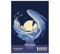 Jigsaw Puzzles 1000 Piece for Teenagers Whale Fish Painted Puzzles for Adults Fun Games Analysis And Logic Educational Challenge 52x38cm/1000pcs