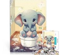 Jigsaw Puzzles 1000 Piece for teenagers Whimsical Potty Pachyderm Lernspielzeug Tolle Geschenke und Spielzeuge75x50cm